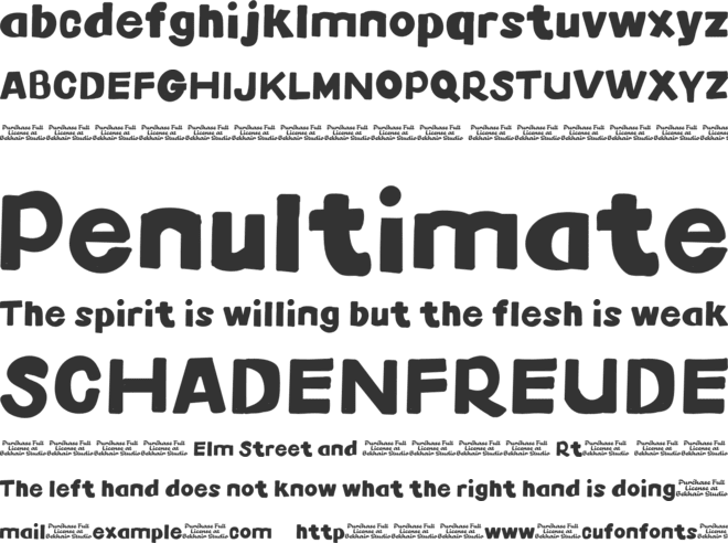 Bixbox font preview