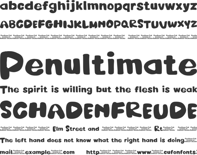 BigEarth font preview