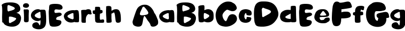 BigEarth font