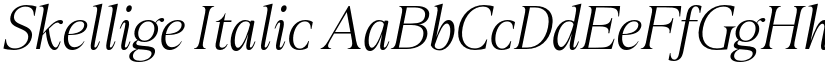 Skellige Italic font