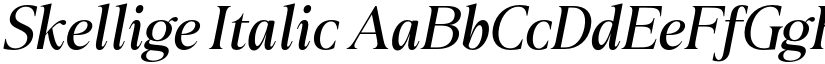 Skellige Italic font
