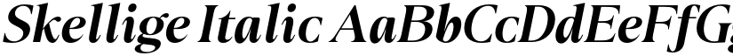Skellige Italic font