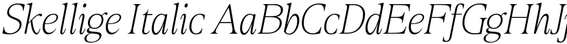Skellige Italic font