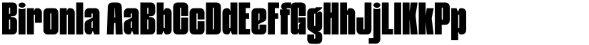 Bironla font