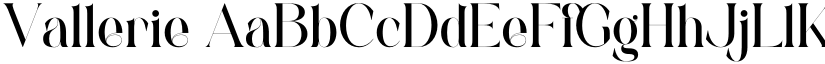 Vallerie font