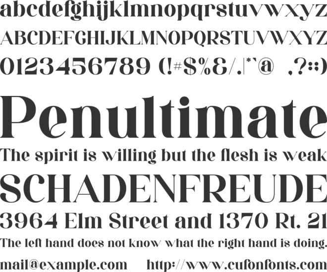 Valleki font preview