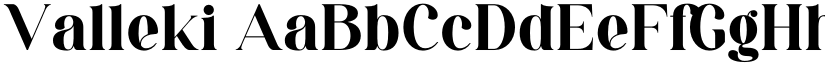 Valleki font