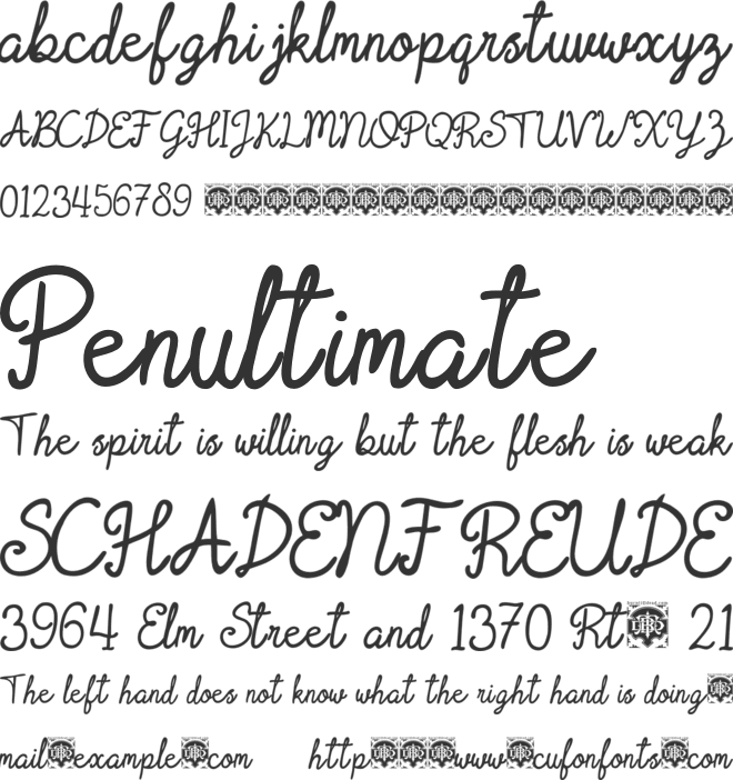 Holly Bells font preview