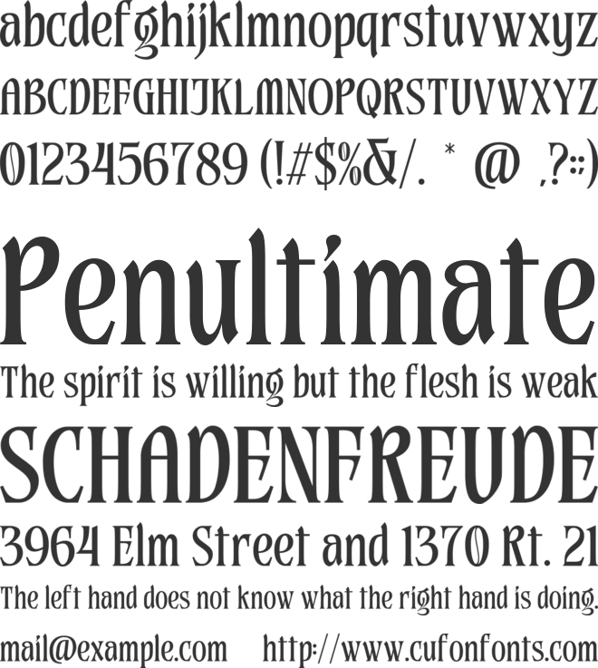 Bharits Epic font preview