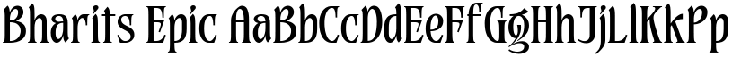Bharits Epic font download