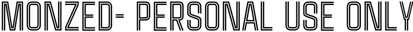 Monzed- Personal Use Only font download