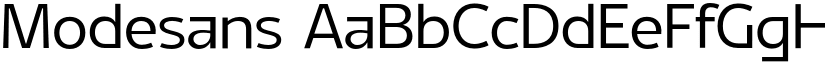 Modesans font