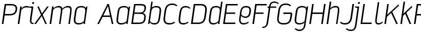 Prixma font