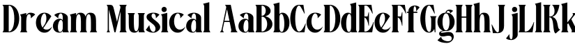 Dream Musical font download