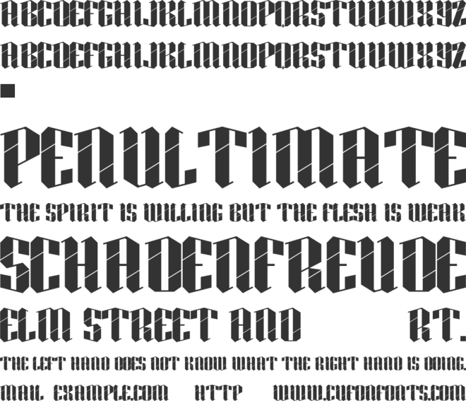 OKSON font preview