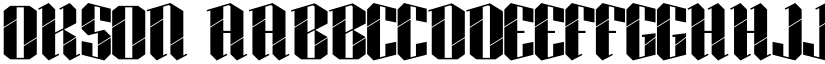 OKSON font