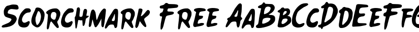 Scorchmark Free font download
