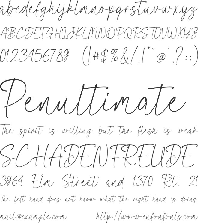 Paris Destination font preview