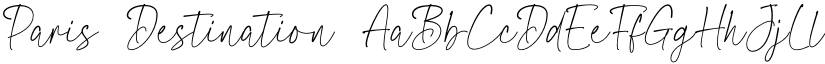 Paris Destination font