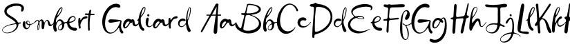 Sombert Galiard font download