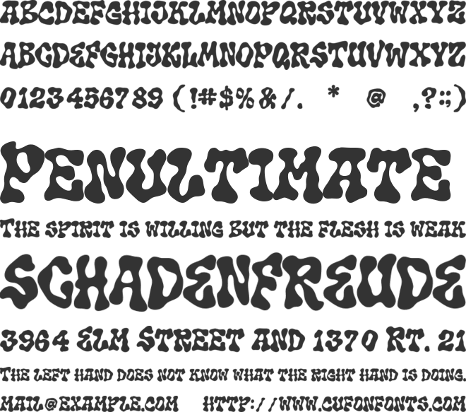 Moresto font preview