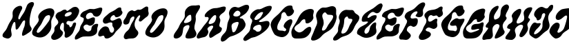 Moresto font