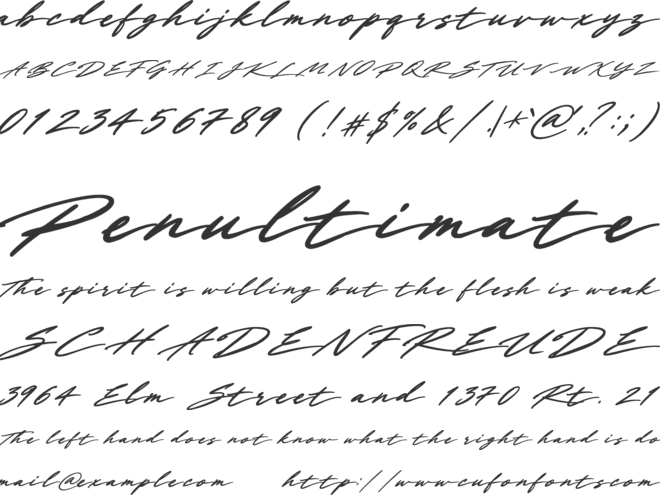 Thaflen v2 font preview