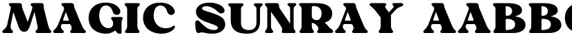 Magic Sunray font download