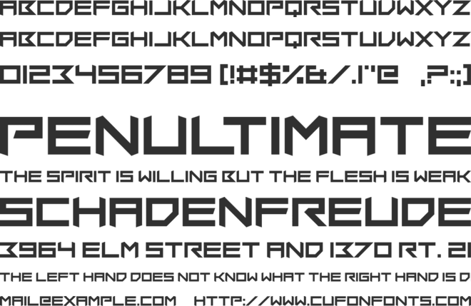 Insomniax font preview