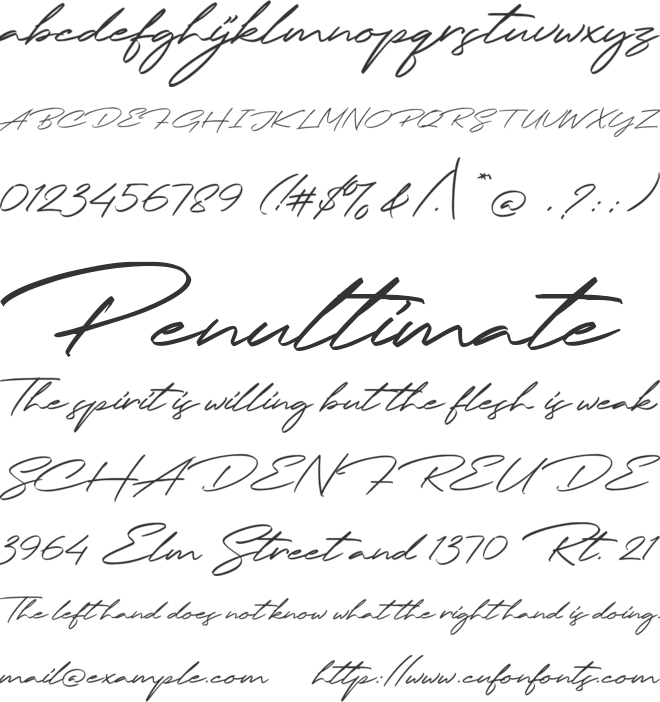 Jodie Badiston font preview