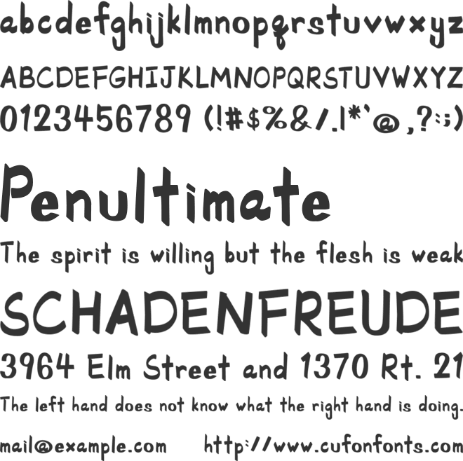 SchoolRules font preview