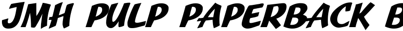 JMH Pulp Paperback Bold font