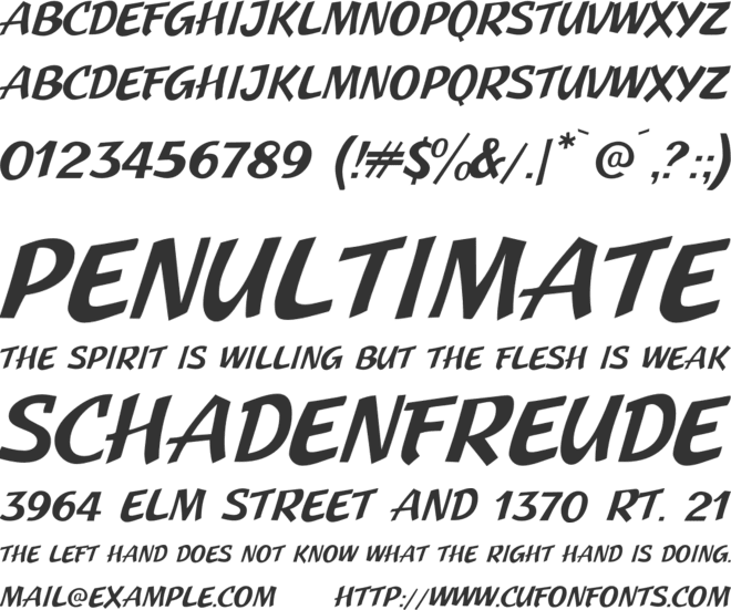 JMH Pulp Paperback font preview