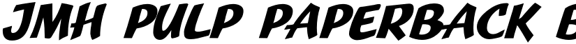 JMH Pulp Paperback Bold font