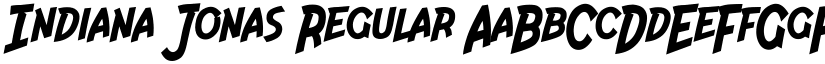 Indiana Jonas Regular font