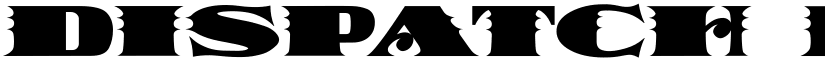 Dispatch Black font download