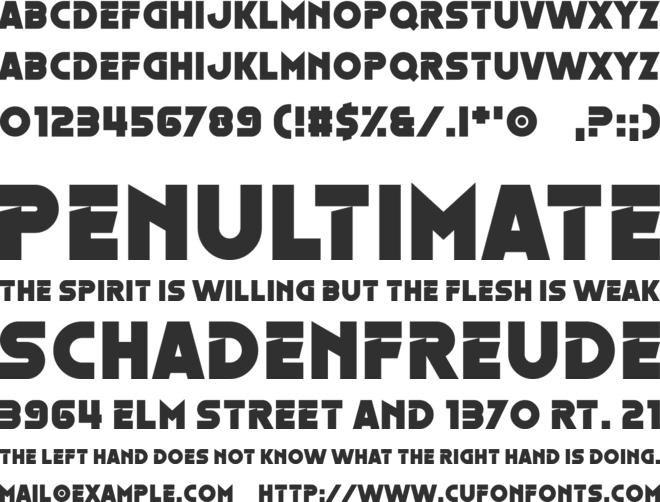 Oestrogen font preview
