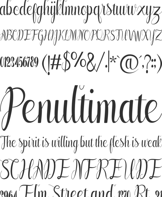 Annabeth font preview