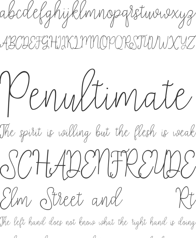 sweetness font preview