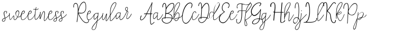 sweetness Regular font