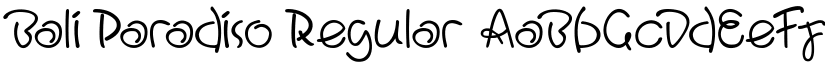 Bali Paradiso Regular font