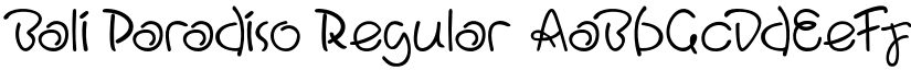 Bali Paradiso Regular font