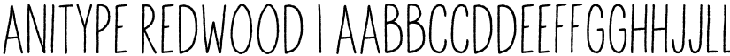 Anitype Redwood 1 font