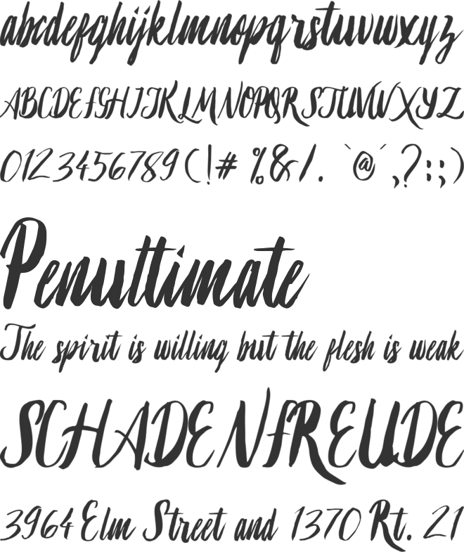 Lambaretta font preview