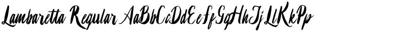 Lambaretta Regular font
