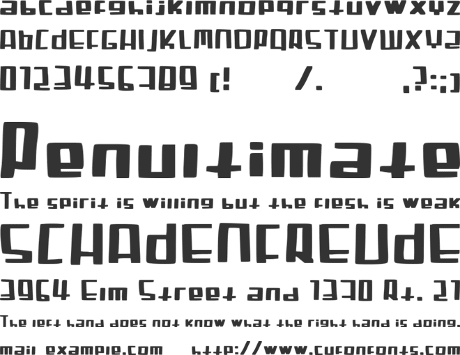 Sandman font preview