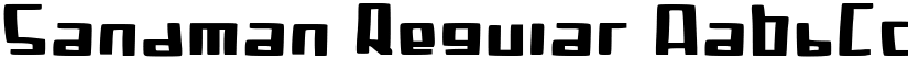 Sandman Regular font