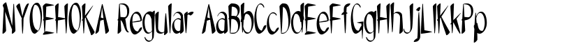 NYOEHOKA Regular font