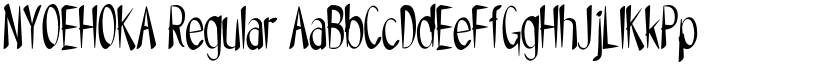 NYOEHOKA Regular font