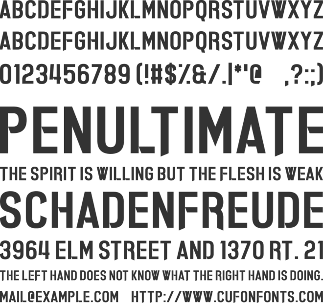 Whisper Quiet font preview